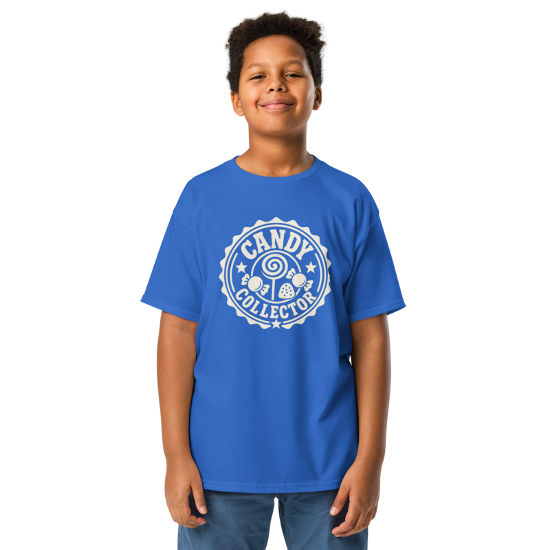Candy Collector Halloween tee in Royal - Mama Said So Tees