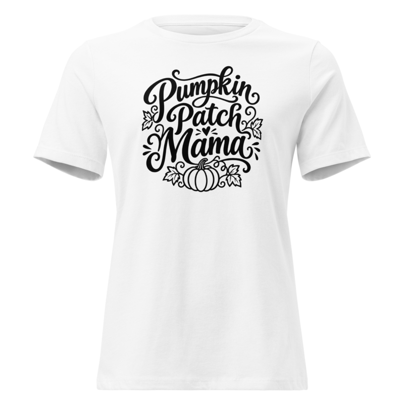 Pumpkin Patch Mama Halloween tee in White - Mama Said So Tees
