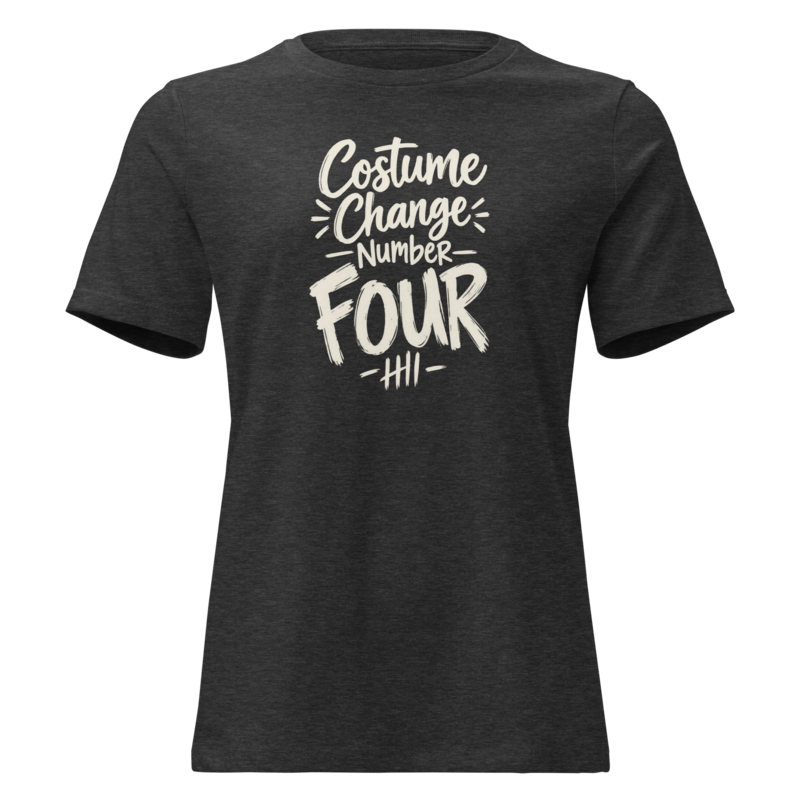 Costume Change Number Four Halloween tee in Dark Grey Heather - Mama Said So Tees