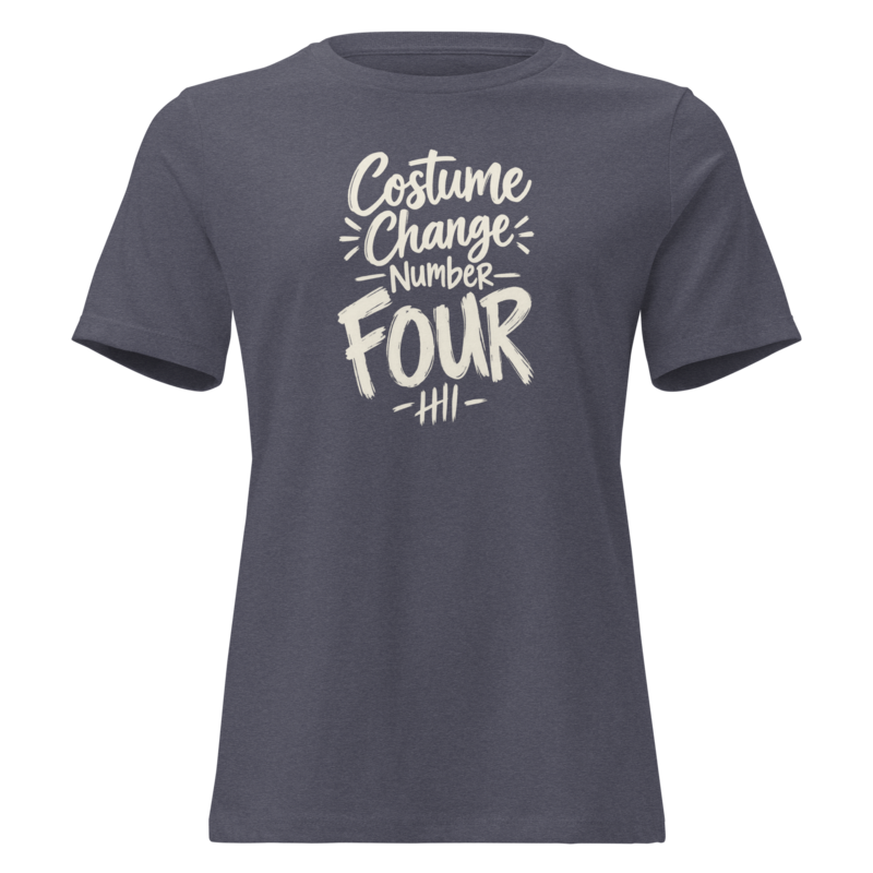 Costume Change Number Four Halloween tee in Heather Navy - Mama Said So Tees