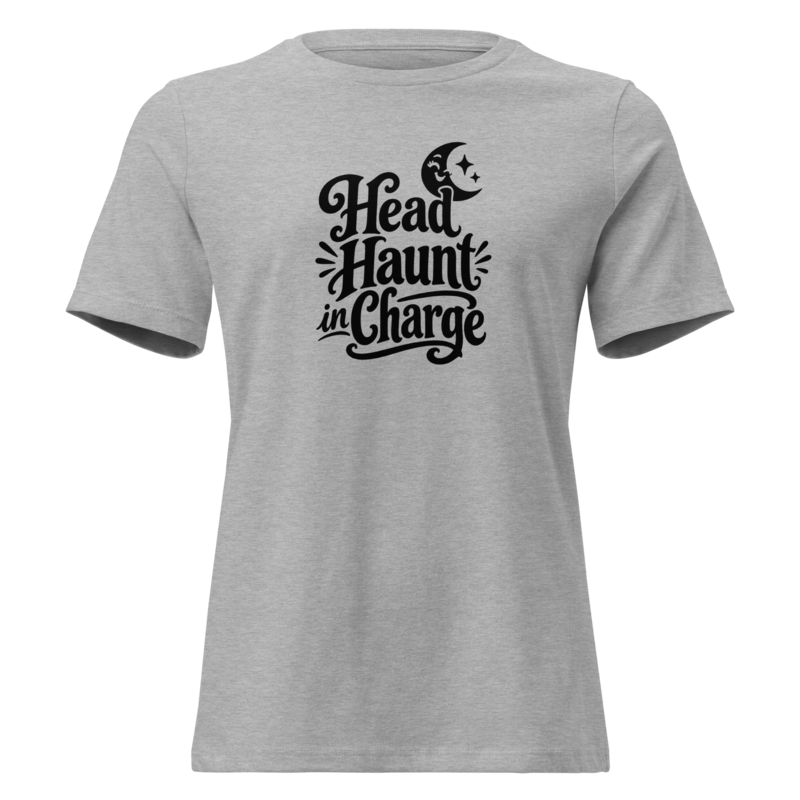 Head Haunt in Charge Halloween tee in Athletic Heather - Mama Said So Tees