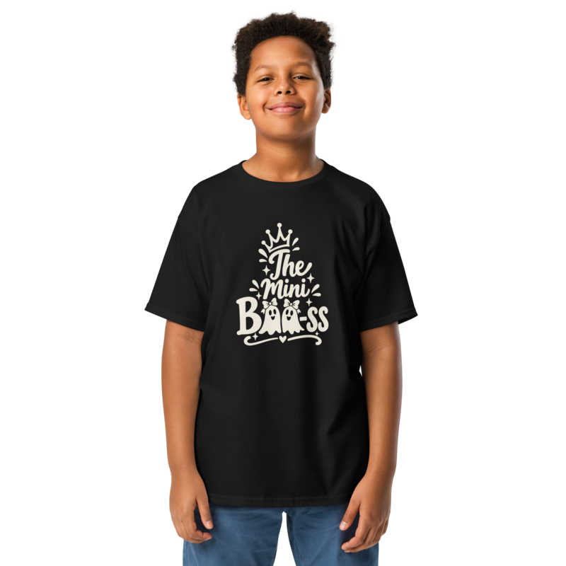 The Mini Boo-ss Halloween tee in Black - Mama Said So Tees