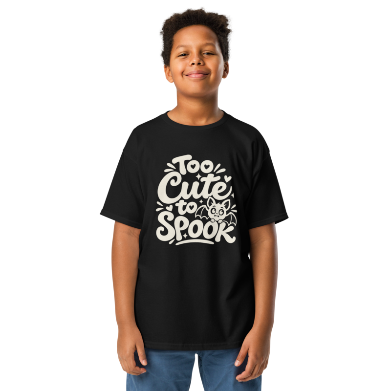 Too Cute to Spook Halloween tee in Black - Mama Said So Tees