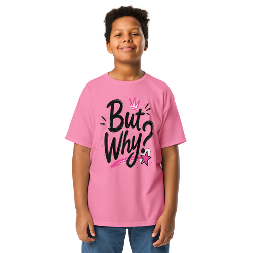 but why pink Azalea youth classic tee azalea front 6a6aa116ea416