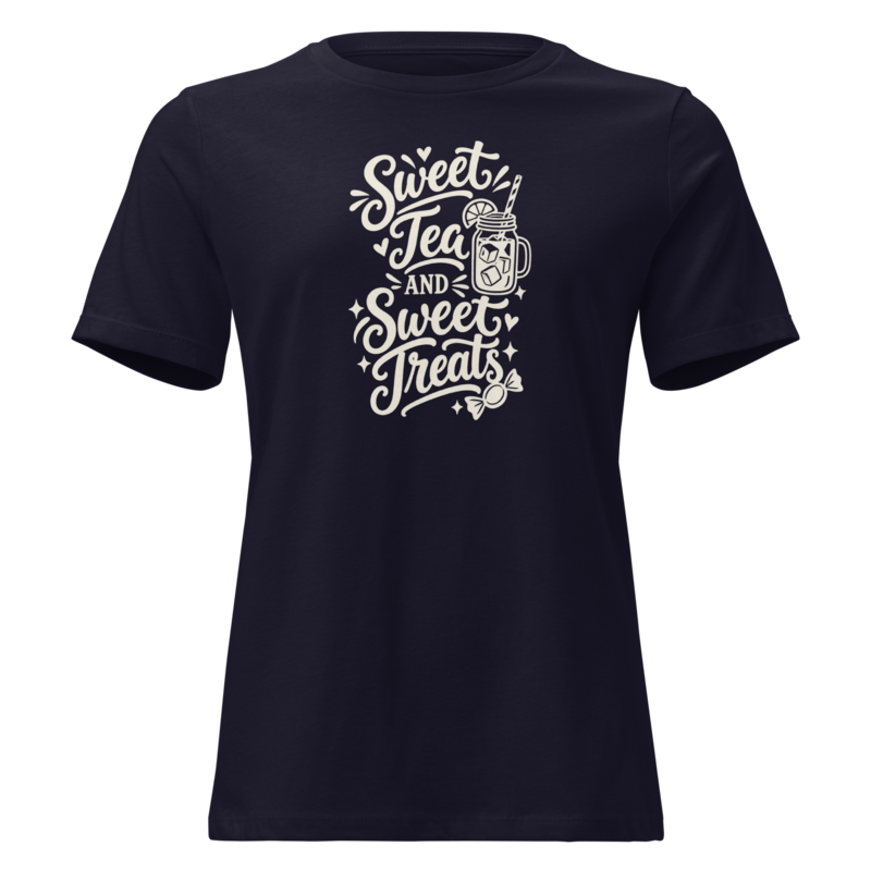 Sweet Tea and Sweet Treats Halloween tee in Navy - Mama Said So Tees