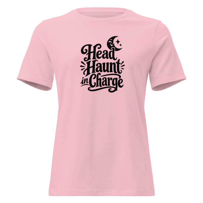 Head Haunt in Charge Halloween tee in Pink - Mama Said So Tees