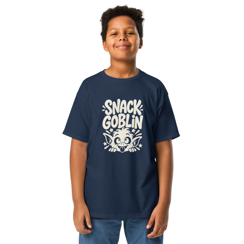 Snack Goblin Halloween tee in Navy - Mama Said So Tees