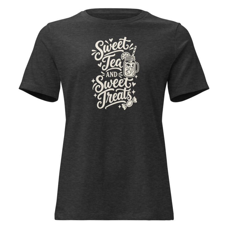 Sweet Tea and Sweet Treats Halloween tee in Dark Grey Heather - Mama Said So Tees