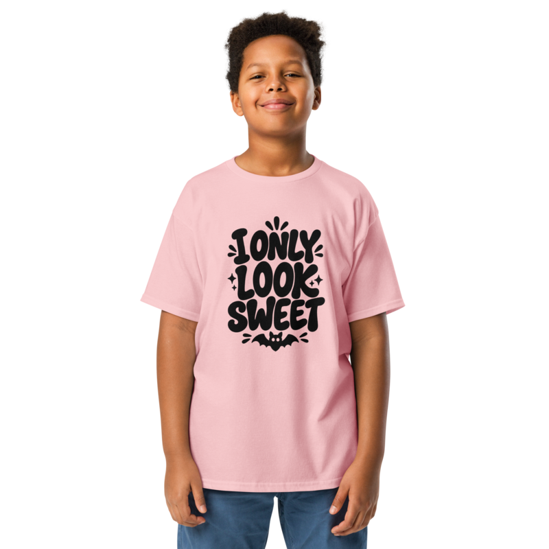 I Only Look Sweet Halloween tee in Light Pink - Mama Said So Tees
