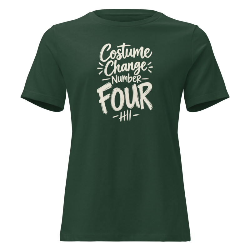 Costume Change Number Four Halloween tee in Forest Green - Mama Said So Tees
