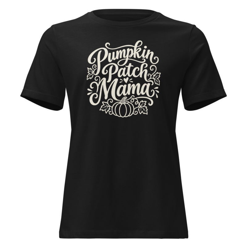 Pumpkin Patch Mama Halloween tee in Black - Mama Said So Tees