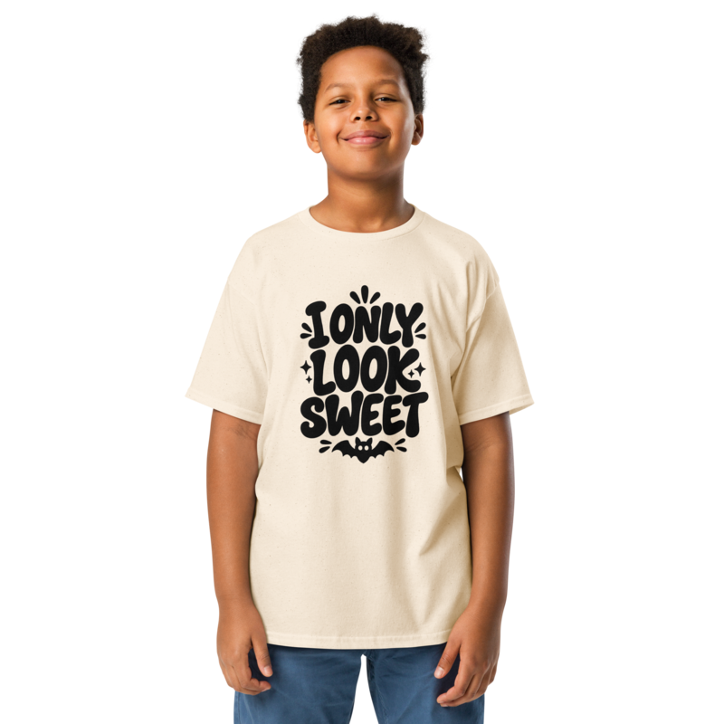 I Only Look Sweet Halloween tee in Natural - Mama Said So Tees