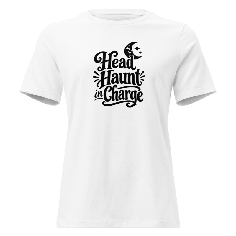 Head Haunt in Charge Halloween tee in White - Mama Said So Tees