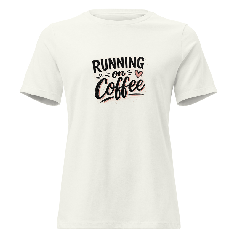 Running on Coffee Mom Shirt in Vintage White - Mama Said So Tees
