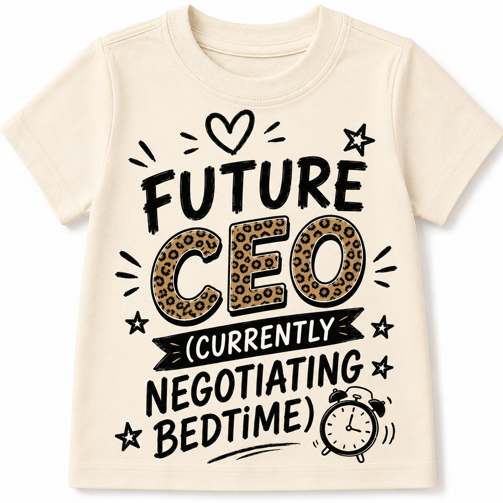 Future CEO Currently Negotiating Bedtime kids shirt