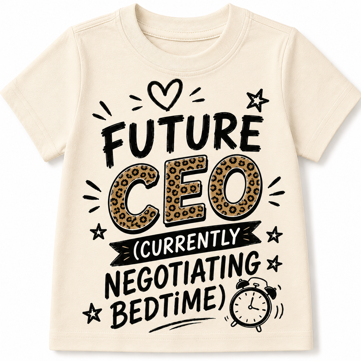Future CEO (Currently Negotiating Bedtime) Kids Shirt
