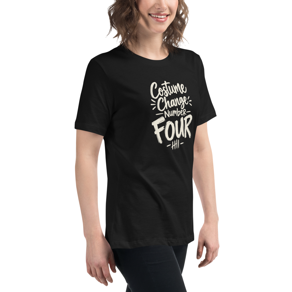Costume Change Number Four - Women's Halloween Tee - Black colourway