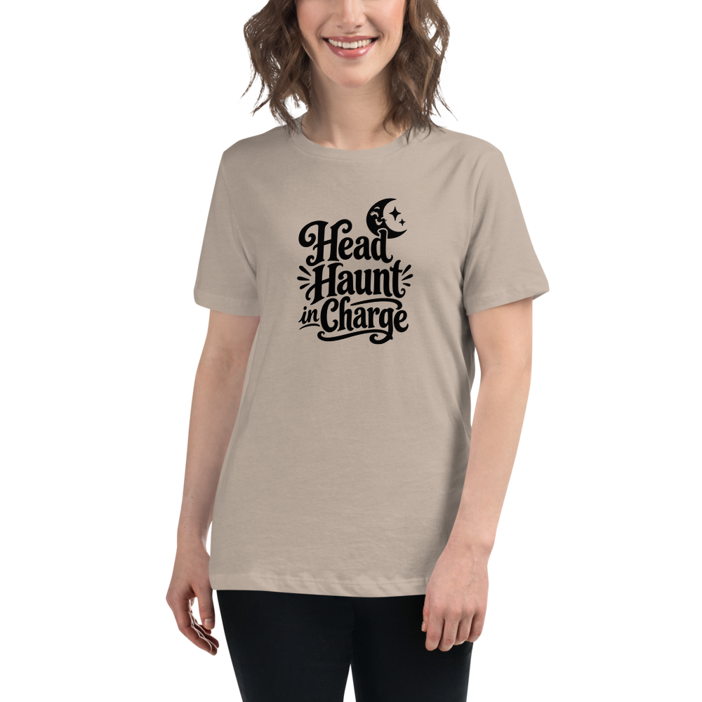 Head Haunt in Charge - Women's Halloween Tee - on model