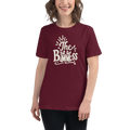 The Boo-ss Halloween tee worn by a model, Maroon - Mama Said So Tees