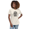 Raising Ghouls Not Fools Halloween tee worn by a model, Natural - Mama Said So Tees