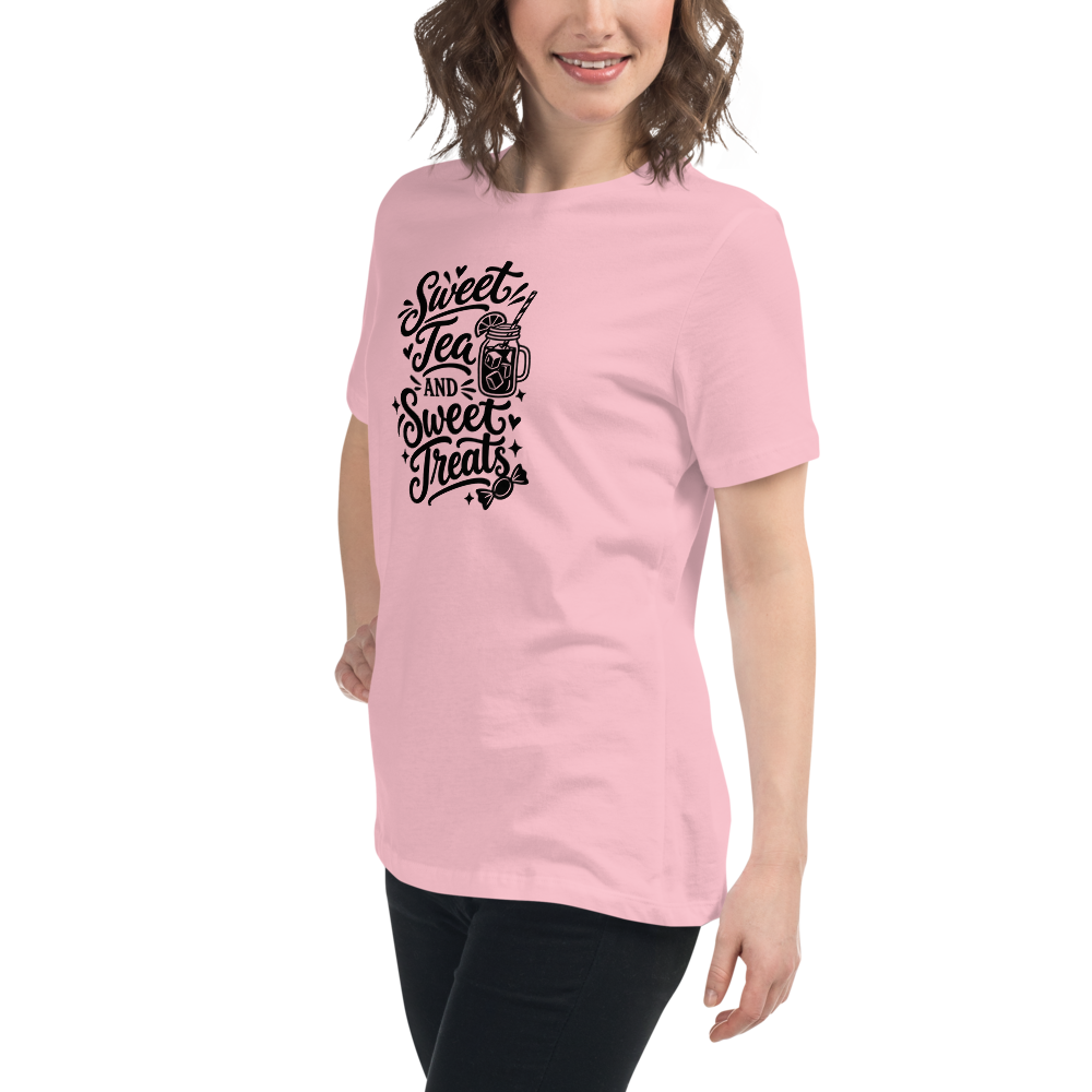 Sweet Tea and Sweet Treats - Women's Halloween Tee - on model
