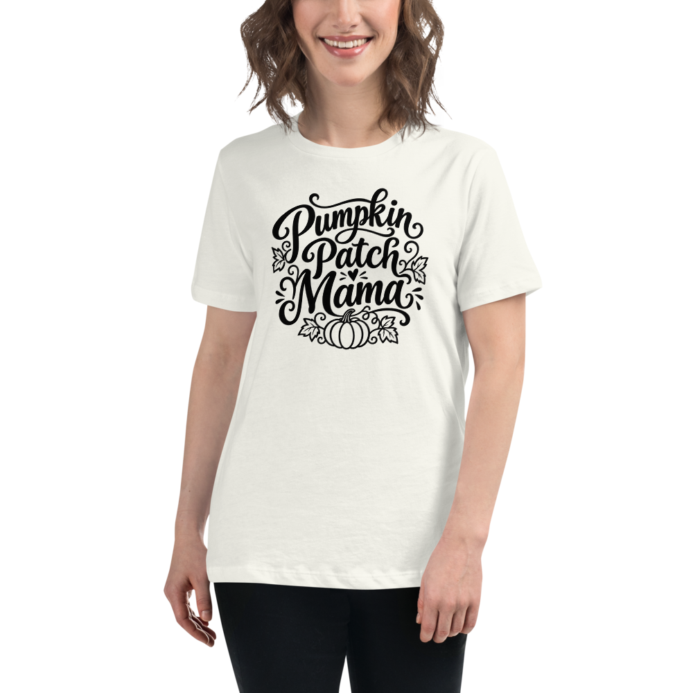 Pumpkin Patch Mama - Women's Halloween Tee - on model