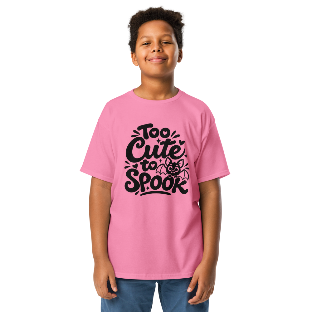 Too Cute to Spook Kids Halloween Shirt - on model