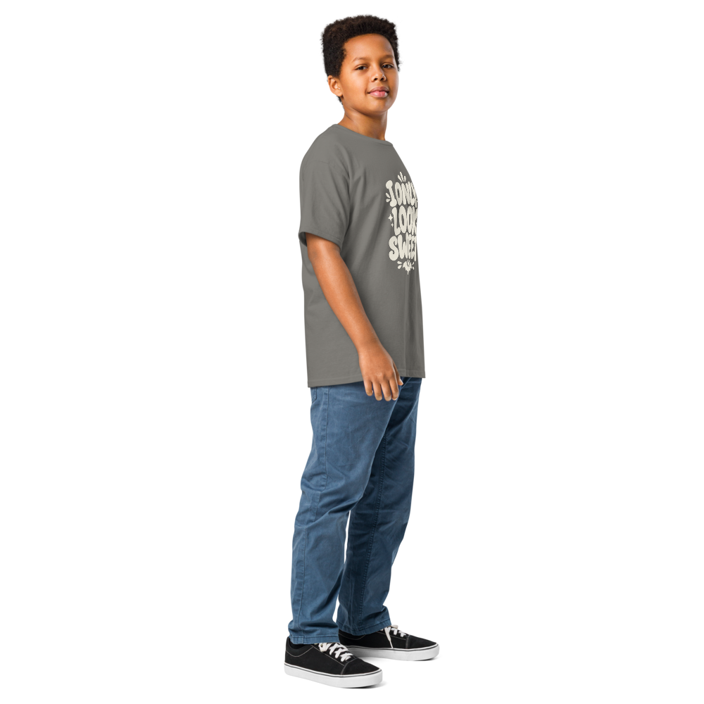 I Only Look Sweet Kids Halloween Shirt - Charcoal colourway